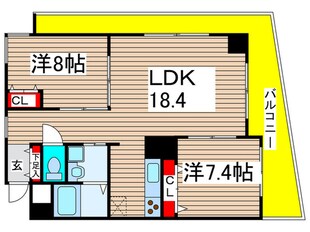 ベルドミ－ル橘の物件間取画像